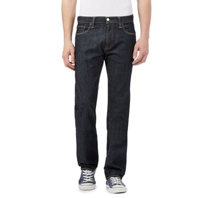 Levi's 504&#8482 high def navy straight leg jeans